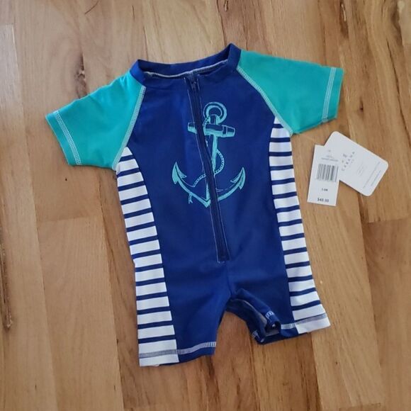 NWT Cabana Life Anchor Baby Rash Guard - Picture 3 of 6
